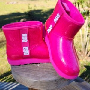 UGG Pink  Rain Boots Size5
